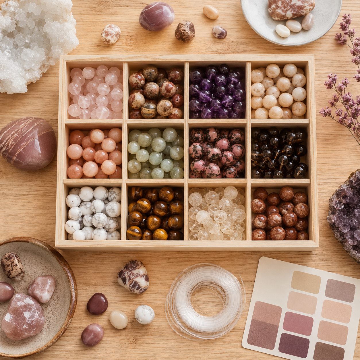 Semi-Precious Gemstone Bead Set